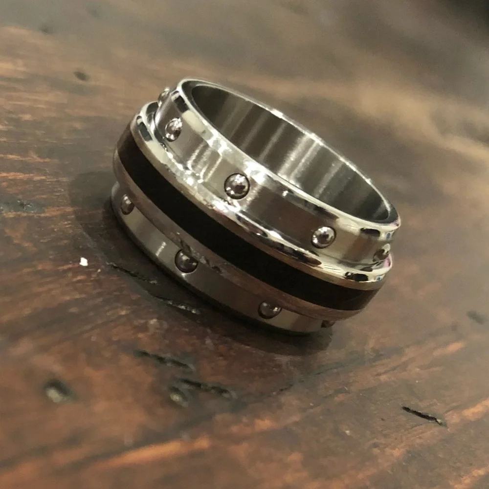316L Stainless Steel Spinning Ring for Men